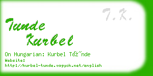 tunde kurbel business card